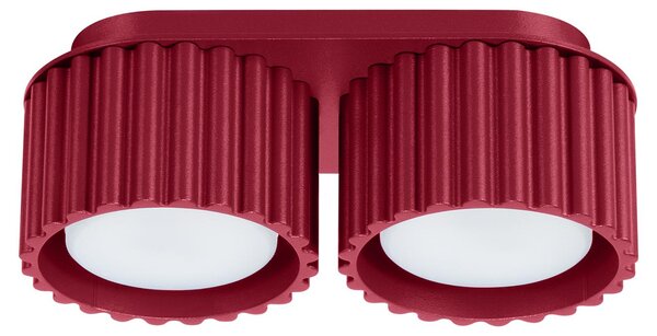 Lampada da soffitto AURA 2 bordeaux Gx53 2xGx53 10W alluminio 8x10x21cm Sollux Lighting