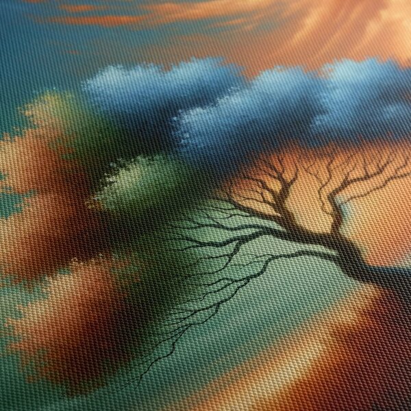 Quadro su tela – Albero della vita nel vortice di colori