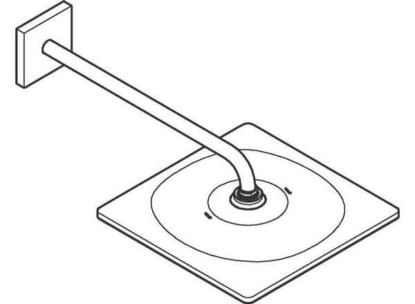 Soffione GROHE 310 x 310 mm antracite 26564AL0
