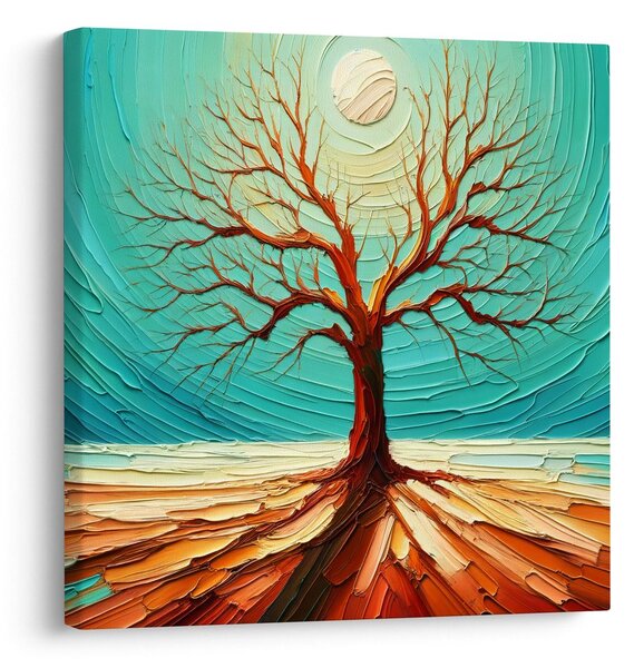 Quadro su tela – Maestoso albero della vita nel paesaggio