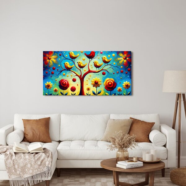 Quadro su tela – Albero della vita colorato