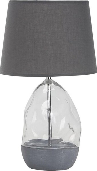 Rabalux 74228 Lampada da tavolo Apolonia E27 1x MAX 40 vetro tessile grigio