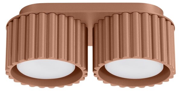 Lampada da soffitto AURA 2 moka Gx53 2xGx53 10W alluminio 8x10x21cm Sollux Lighting