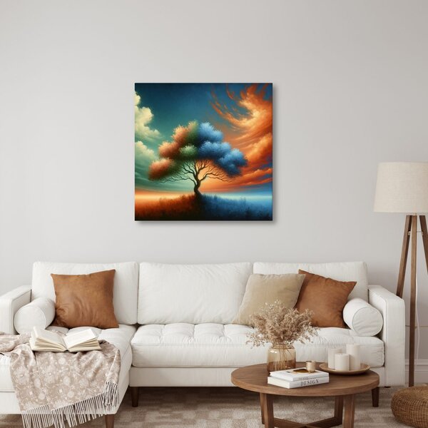 Quadro su tela – Albero della vita tra gli elementi