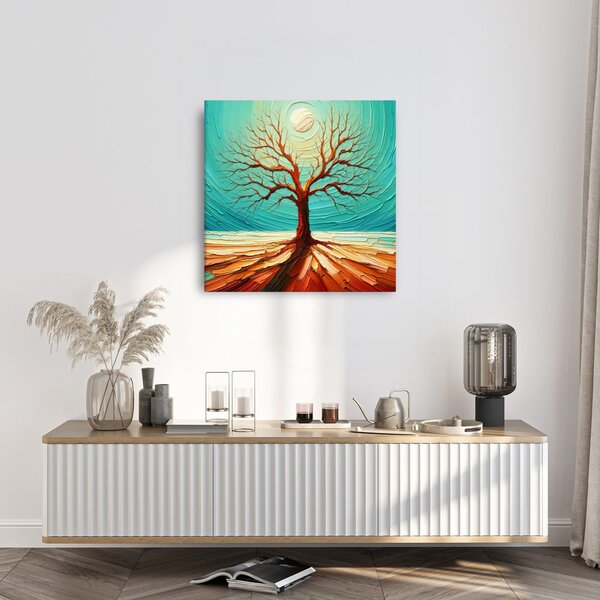 Quadro su tela – Maestoso albero della vita nel paesaggio