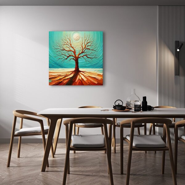 Quadro su tela – Maestoso albero della vita nel paesaggio