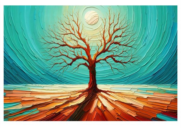 Quadro su tela – Albero della vita sotto il sole