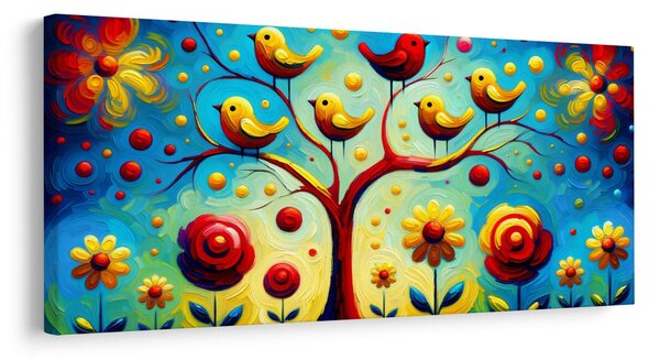 Quadro su tela – Albero della vita colorato