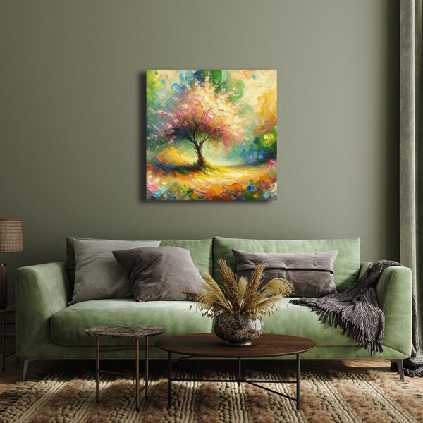 Quadro su tela – Pittoresco albero della vita autunnale