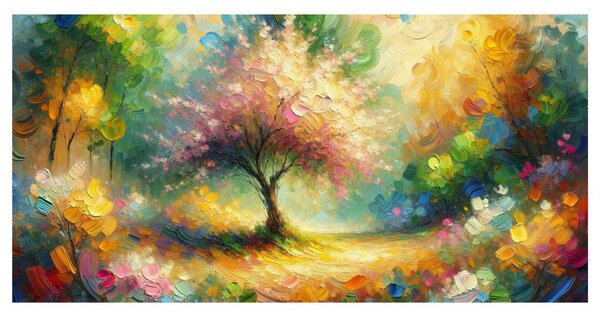 Quadro su tela – Magia dell'albero della vita colorato