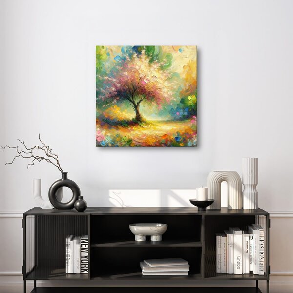 Quadro su tela – Pittoresco albero della vita autunnale