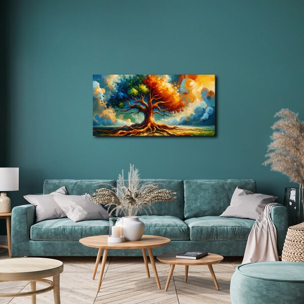 Quadro su tela – Albero della vita al bagliore del sole