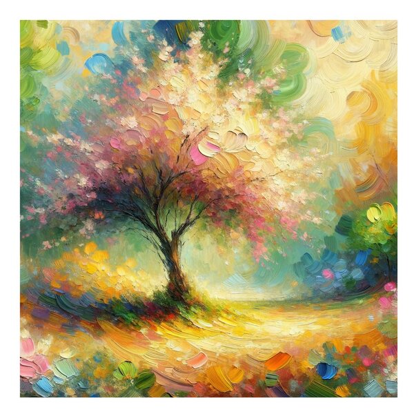 Quadro su tela – Pittoresco albero della vita autunnale