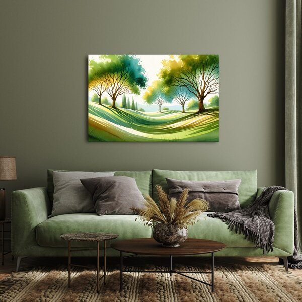 Quadro su tela – Paesaggio con alberi