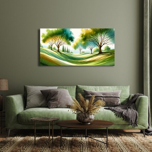 Quadro su tela – Luce solare nel parco