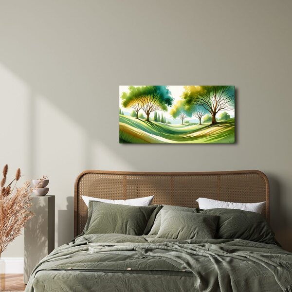 Quadro su tela – Luce solare nel parco