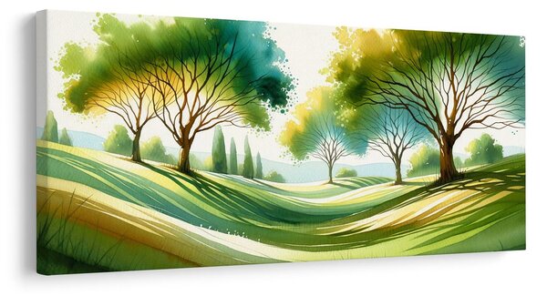 Quadro su tela – Luce solare nel parco
