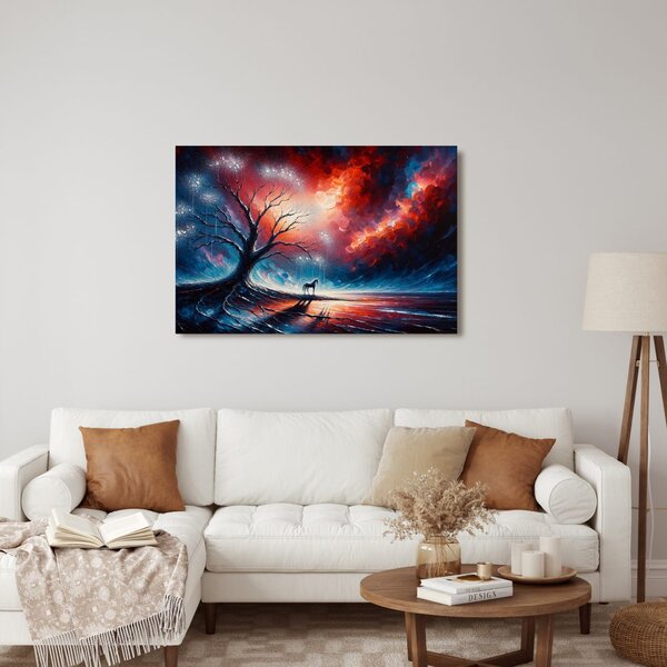 Quadro su tela – Albero della vita magico di notte