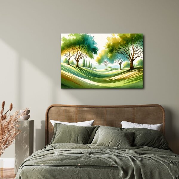 Quadro su tela – Paesaggio con alberi