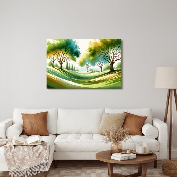 Quadro su tela – Paesaggio con alberi