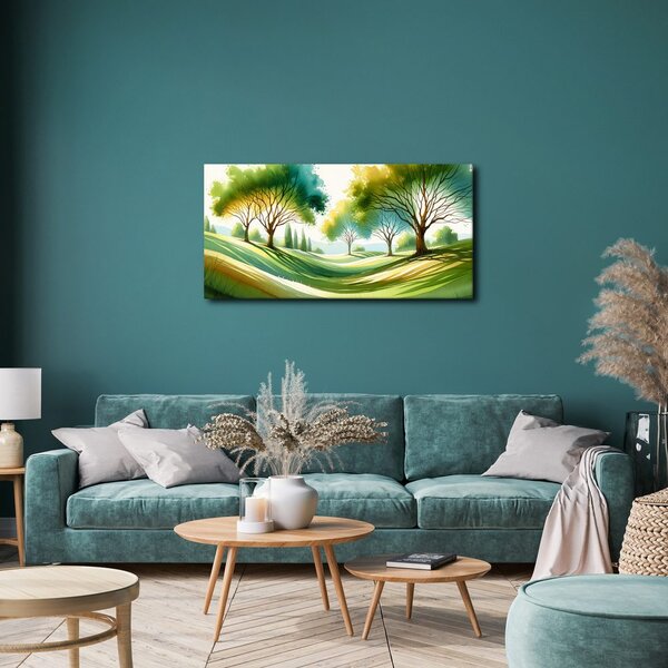 Quadro su tela – Luce solare nel parco