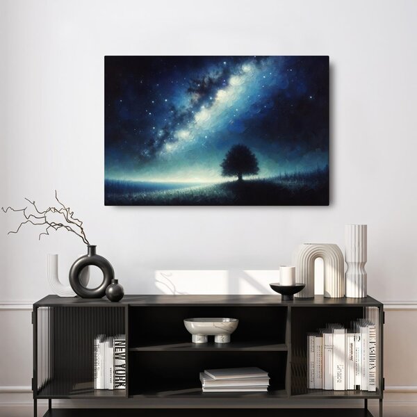 Quadro su tela – Albero della vita sotto le stelle