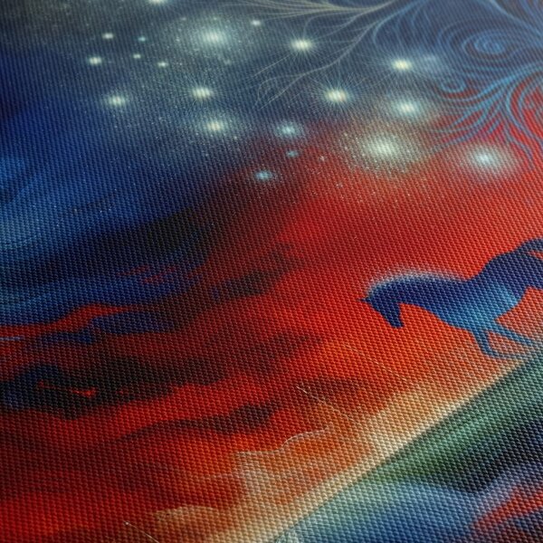 Quadro su tela – Albero della vita magico con cavallo