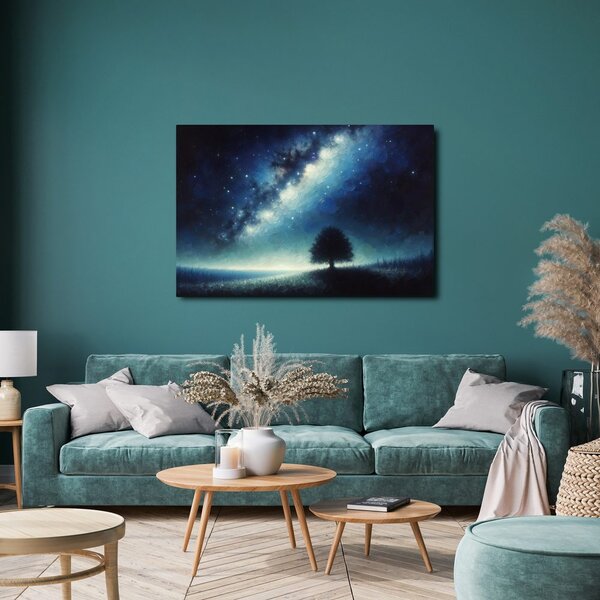 Quadro su tela – Albero della vita sotto le stelle