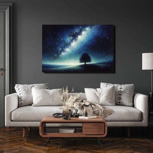 Quadro su tela – Albero della vita sotto le stelle