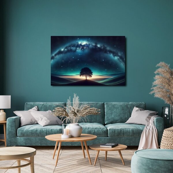 Quadro su tela – Albero della vita sotto le stelle