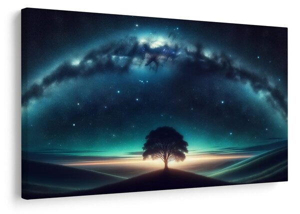 Quadro su tela – Albero della vita sotto le stelle