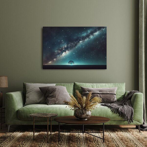 Quadro su tela – Albero della vita sotto le stelle