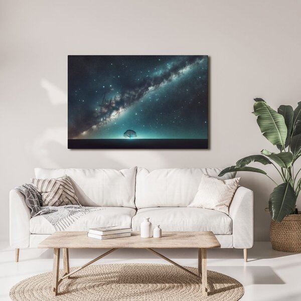 Quadro su tela – Albero della vita sotto le stelle