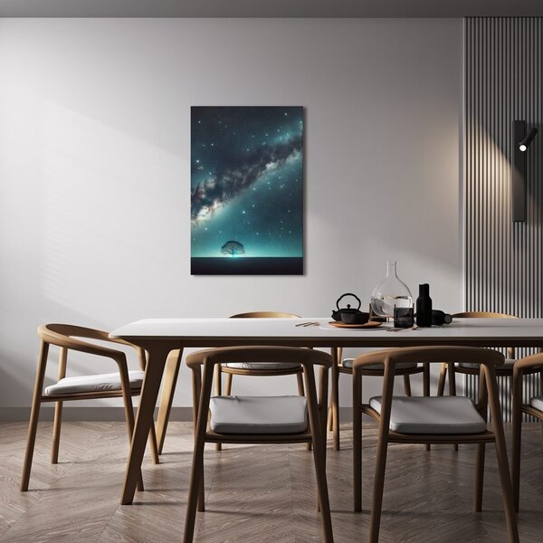 Quadro su tela – Albero della vita e galassia