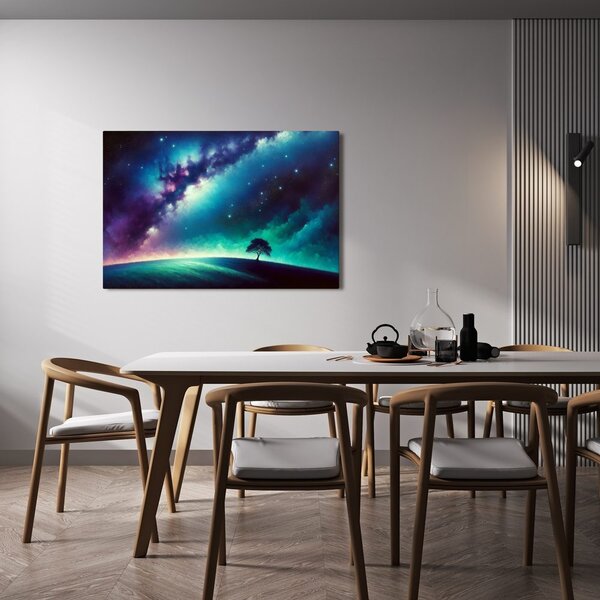 Quadro su tela – Magico albero della vita notturno