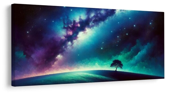 Quadro su tela – Albero della vita solitario nel paesaggio
