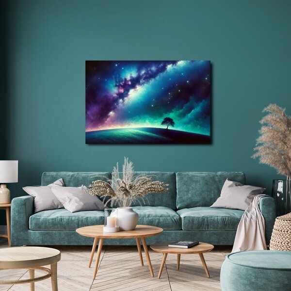 Quadro su tela – Magico albero della vita notturno