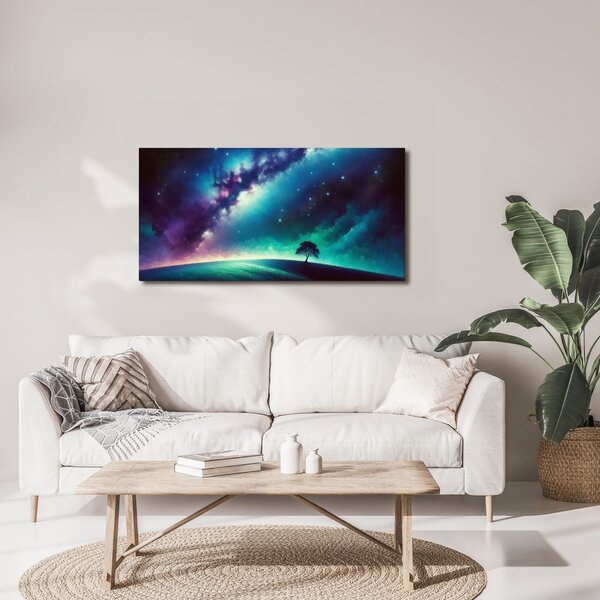 Quadro su tela – Albero della vita solitario nel paesaggio