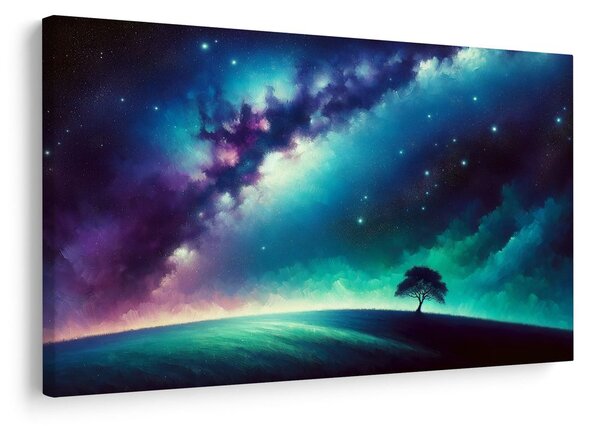 Quadro su tela – Magico albero della vita notturno