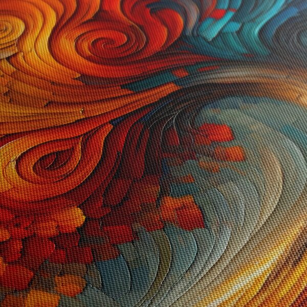 Quadro su tela – Vortice colorato dell'albero della vita