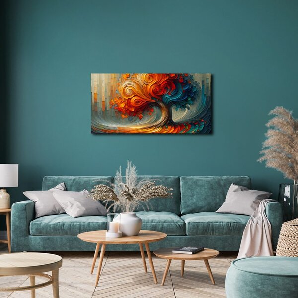 Quadro su tela – Albero della vita autunnale in movimento