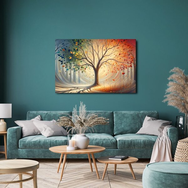 Quadro su tela – Albero della vita in sinfonia di colori