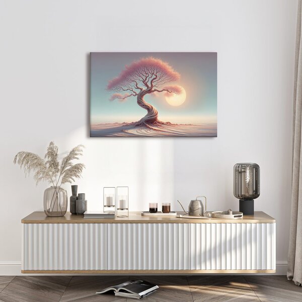 Quadro su tela – Albero della vita mistico al tramonto