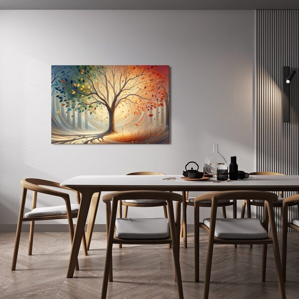 Quadro su tela – Albero della vita in sinfonia di colori