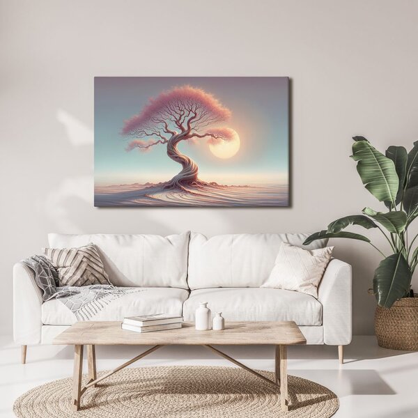 Quadro su tela – Albero della vita mistico al tramonto