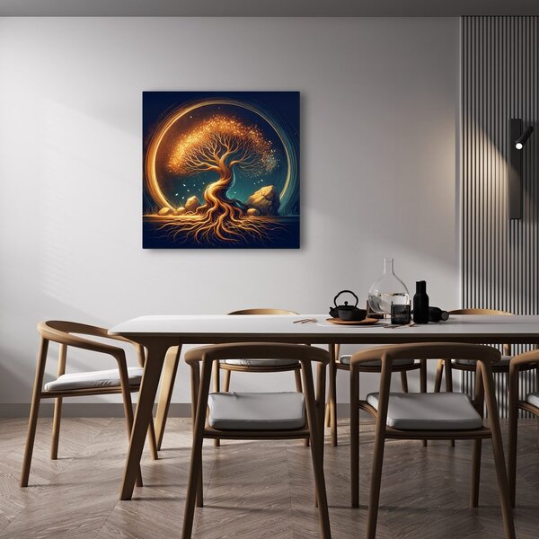 Quadro su tela – Albero della vita magico di notte