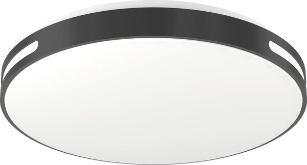 EGLO connect.z, plafoniera LED per domotica, modello Montegranaro-Z, compatibile con ZigBee e Matter, include telecomando, compatibile con Alexa, luce bianco caldo-bianco freddo, RGB, dimmerabile, diametro 39,4 cm