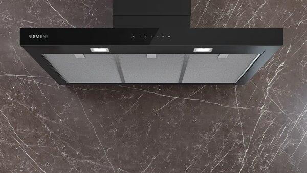 Siemens Cappa Cucina Aspirante a Parete Larghezza 90 cm Profondit 50 cm Classe A++ colore Nero - LC97BDN60