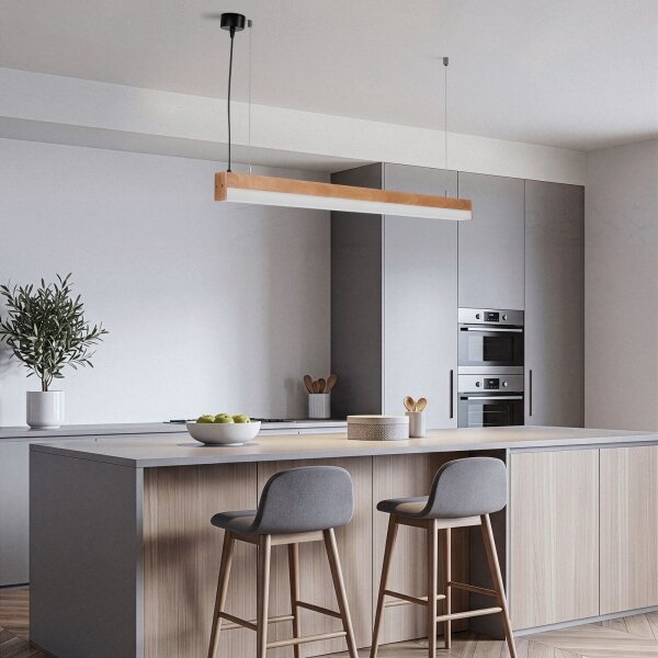 BRILAGI - Lampadario LED su cavo GARDALINE LED/100W/230V rovere