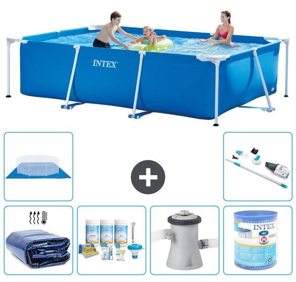 Piscina fuori terra rettangolare - 300x200x75 cm - 7 pezzi - Modello S40214